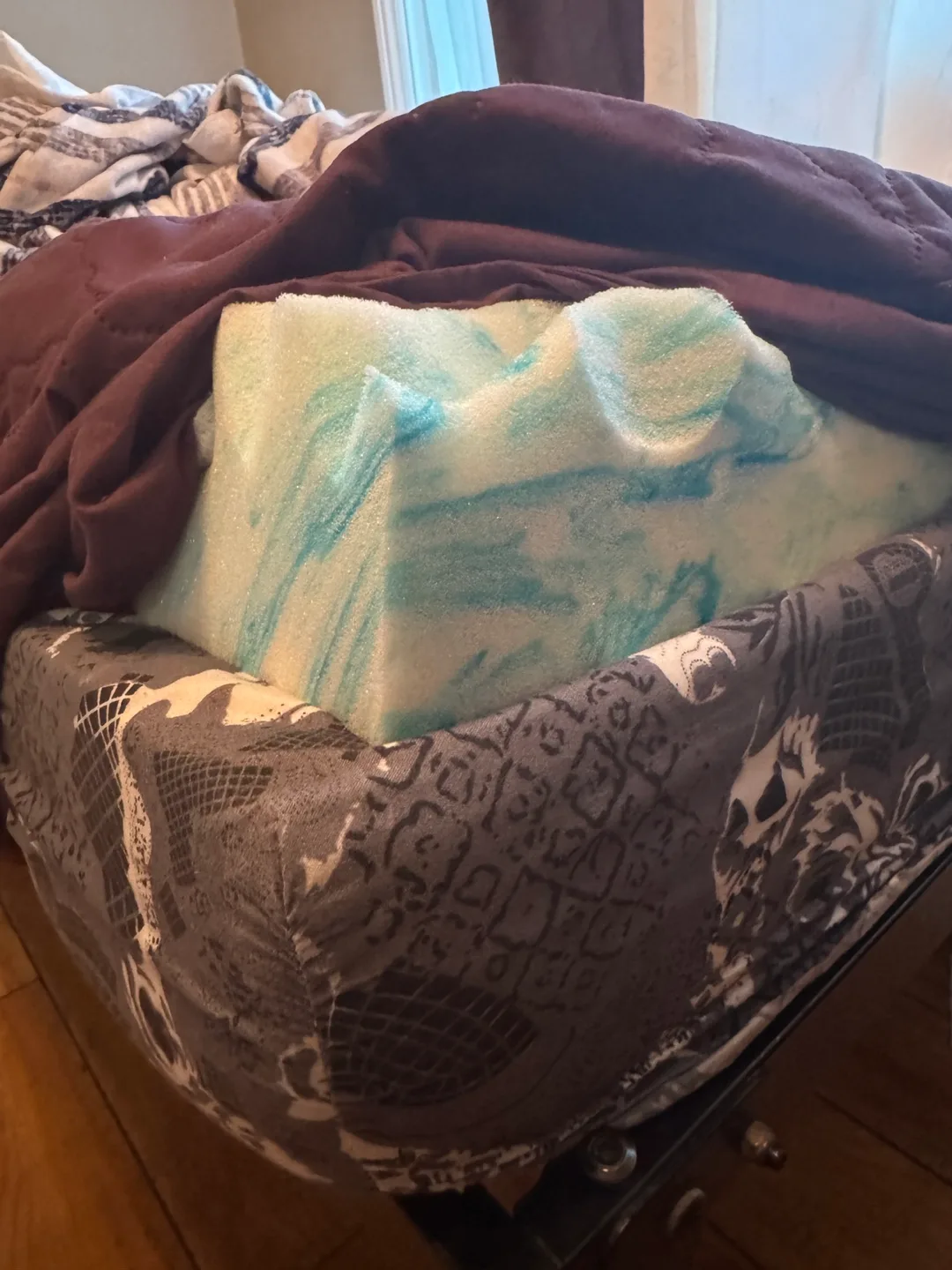 Mattress with topper and cover image indicator(2)