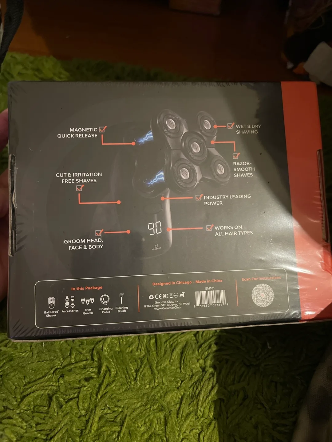New Groomie BaldiePro Head & Body Shaver Kit image indicator(2)