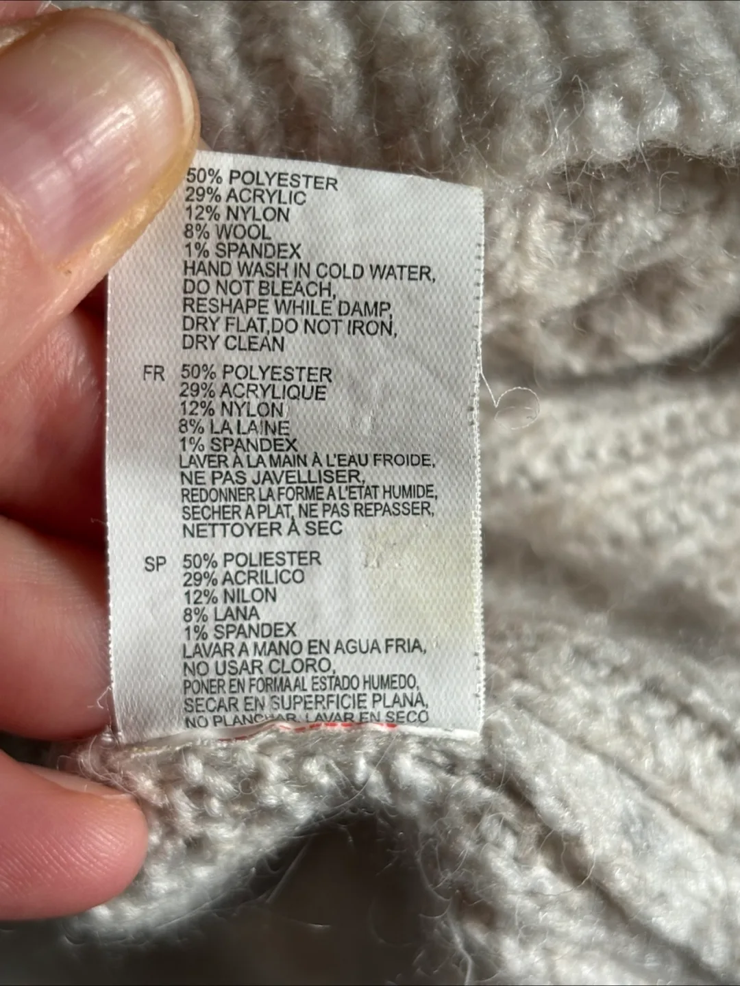 Femme by Design Beige Sweater - Size L image indicator(4)