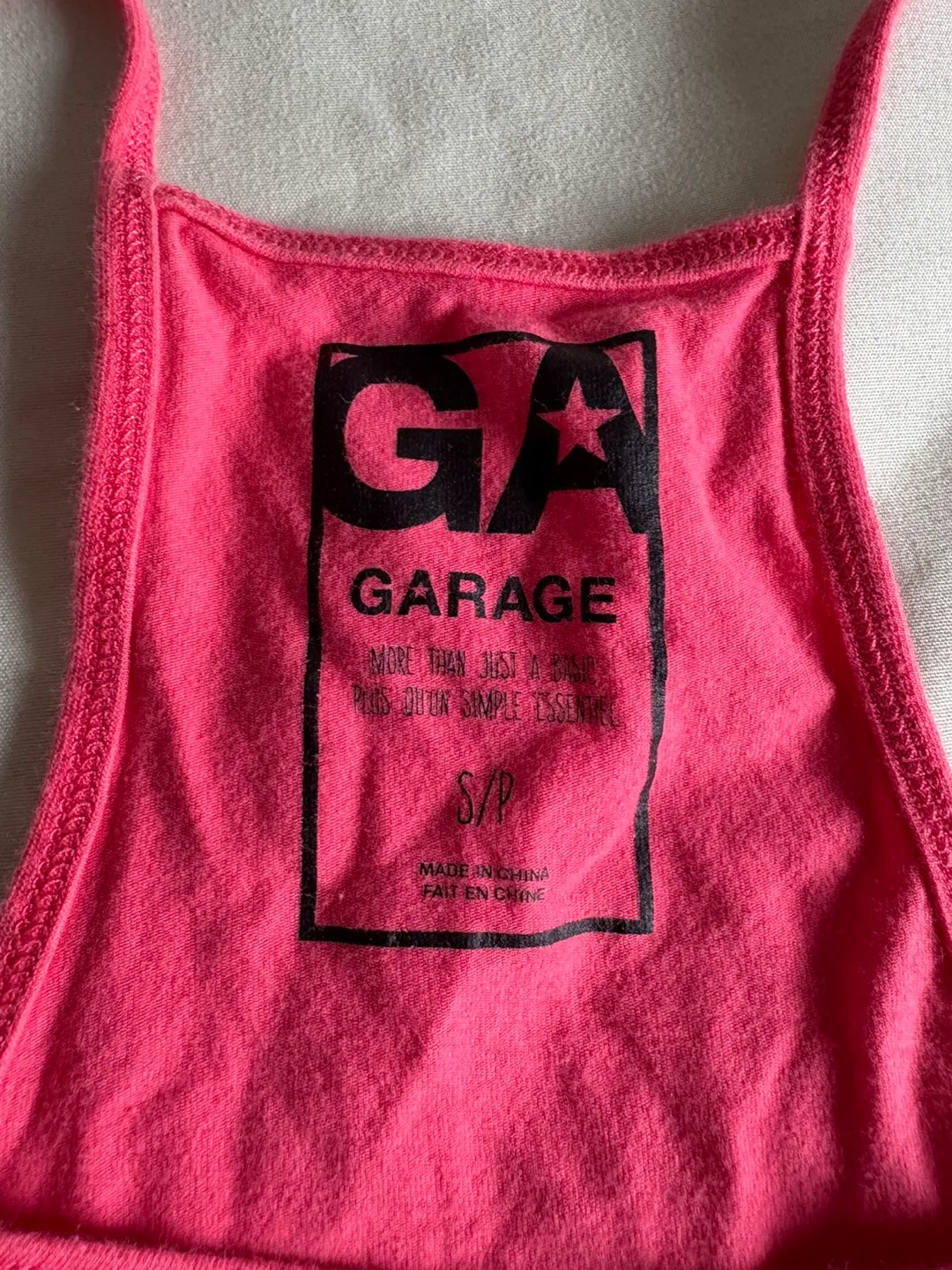 Garage Pink Tank Top - Size Small image indicator(2)
