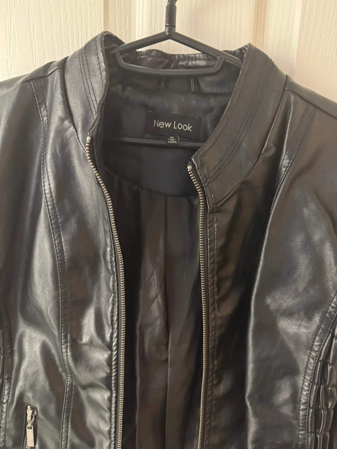 New Look Black Faux Leather Jacket Size XS image indicator(5)