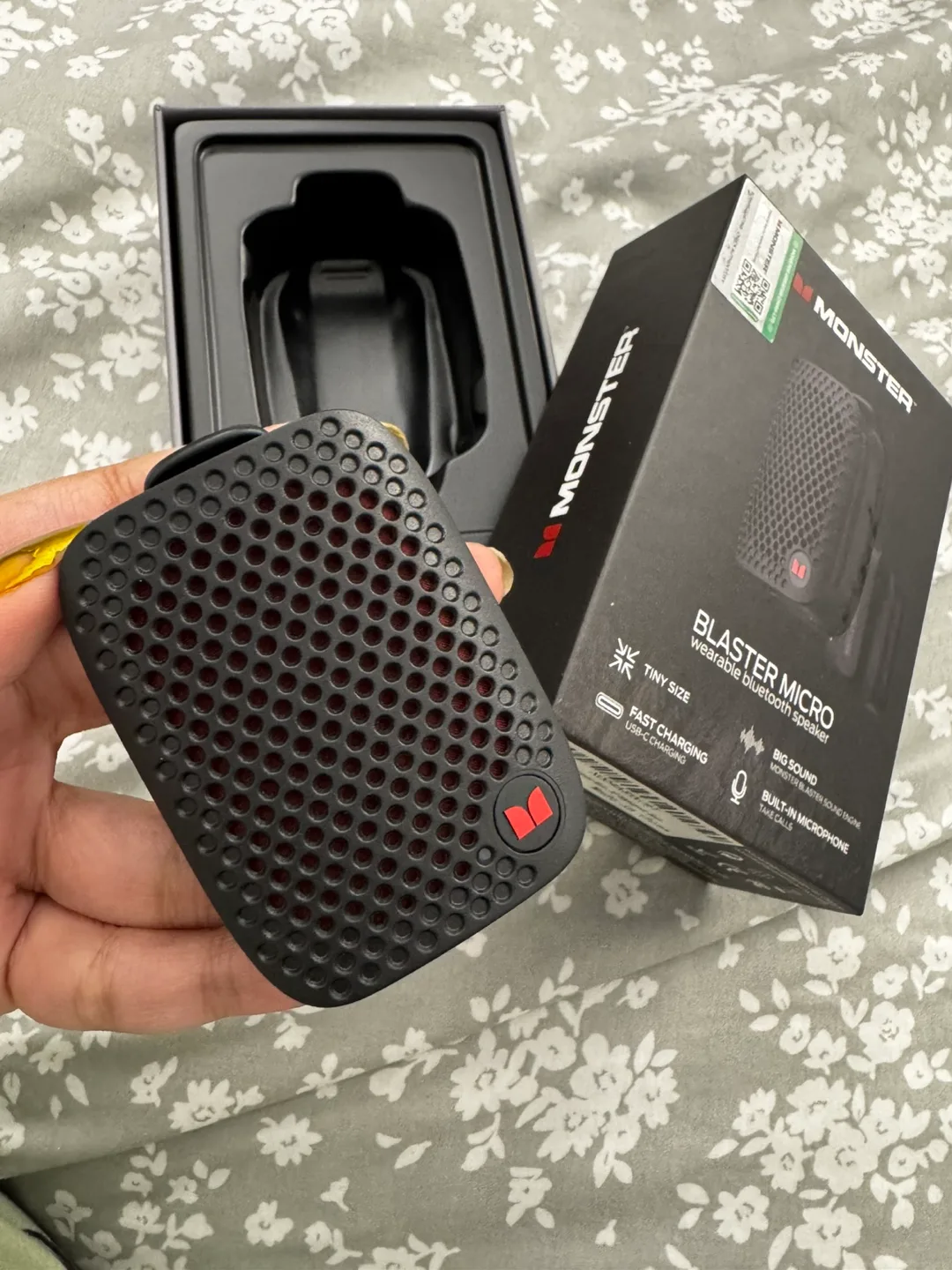 Monster Blaster Micro Wearable Bluetooth Speaker - New! thumbnail