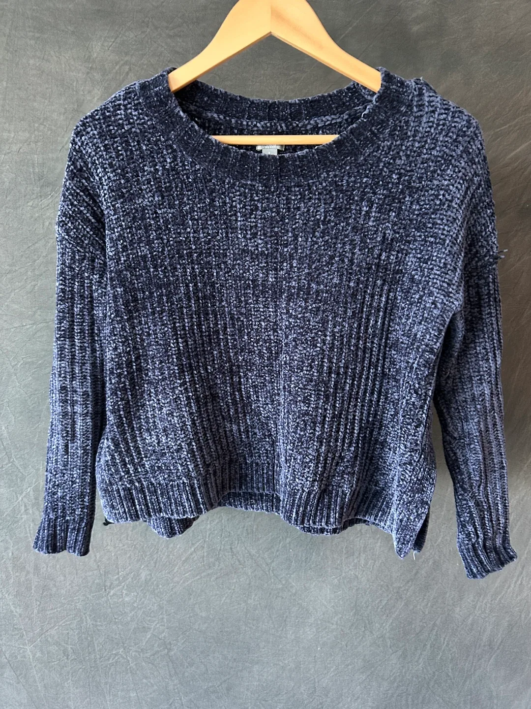 Aerie Blue Chenille Sweater - Size S thumbnail