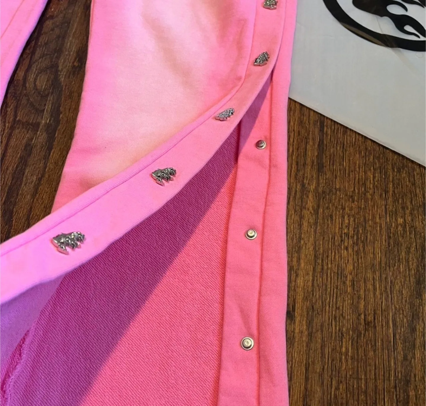 Hellstar Pink Snap Button Sweatpants - All Sizes image indicator(3)