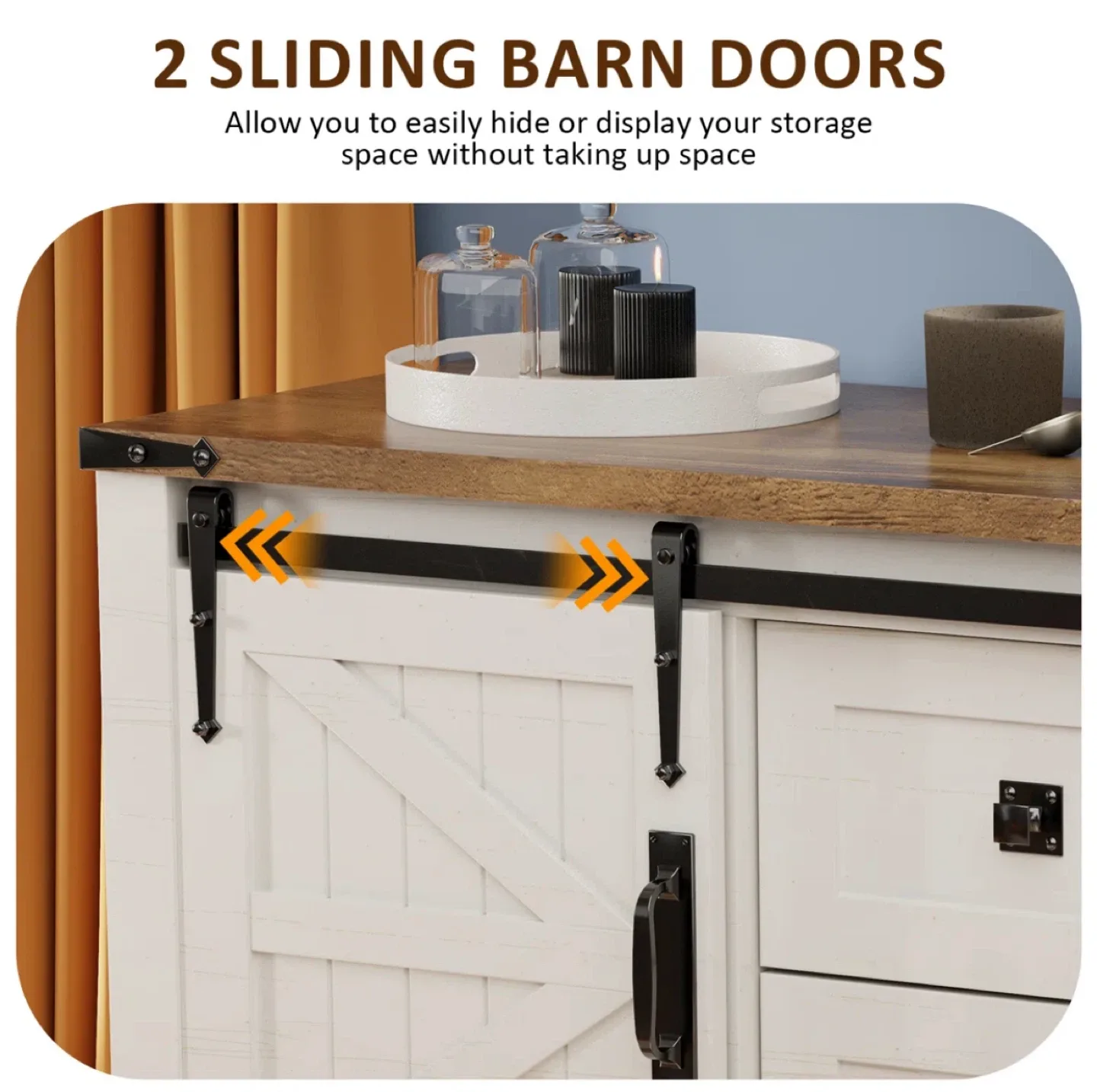 Gracie Oaks 4-Drawer Dresser with 2 Cabinets image indicator(5)