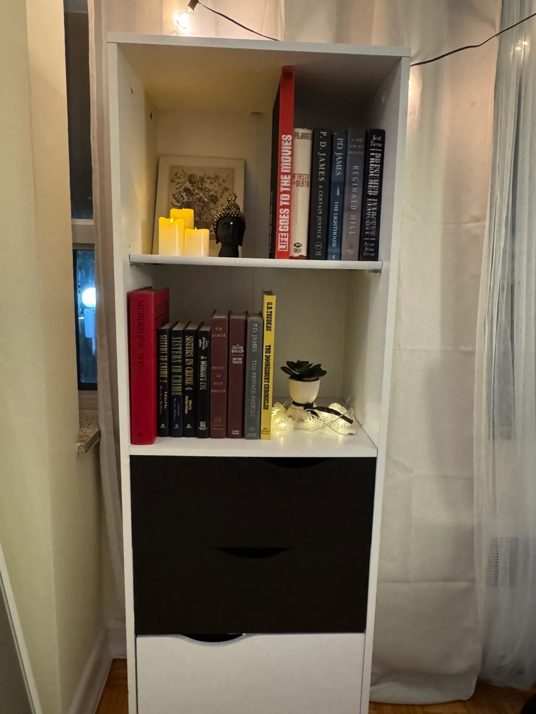 Diana bookcase with Selection of Mystery and Crime Novels thumbnail