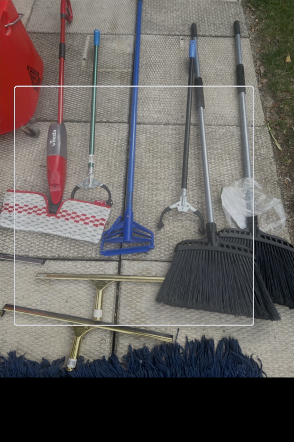 Variety of Mops and Cleaning Supplies - photo 2