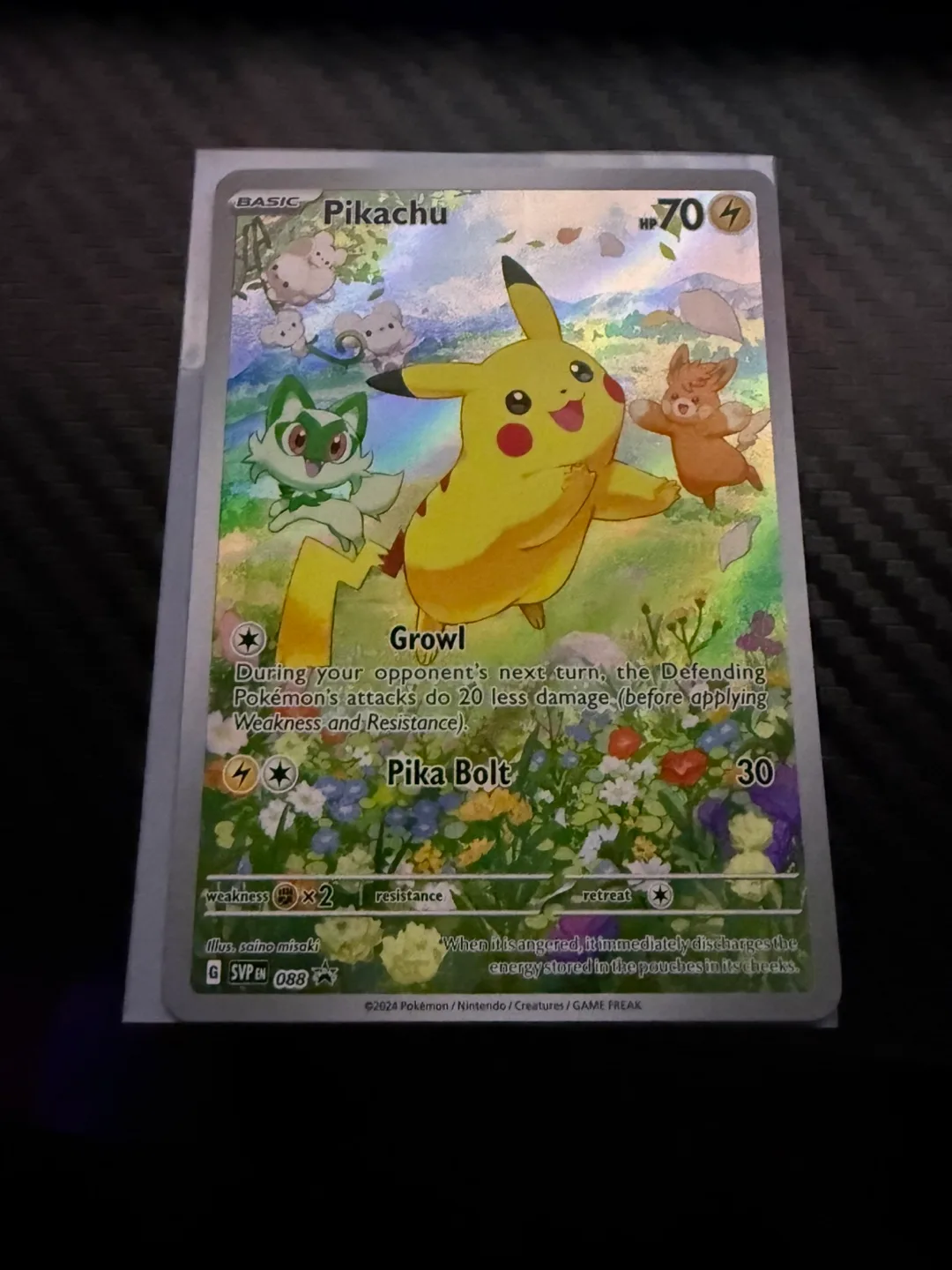 Pokemon Pikachu Card thumbnail