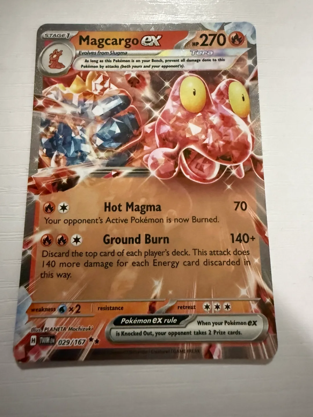 Pokemon Cards - Jigglypuff EX & Magcargo EX thumbnail