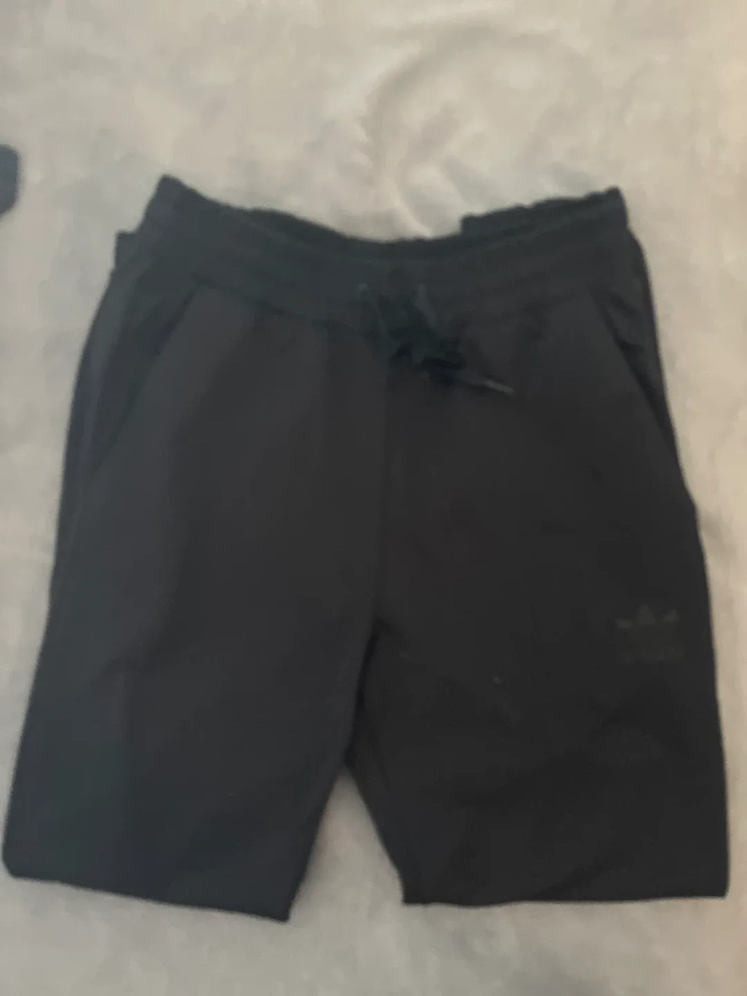 Adidas Black Track Pants- Size 32 thumbnail