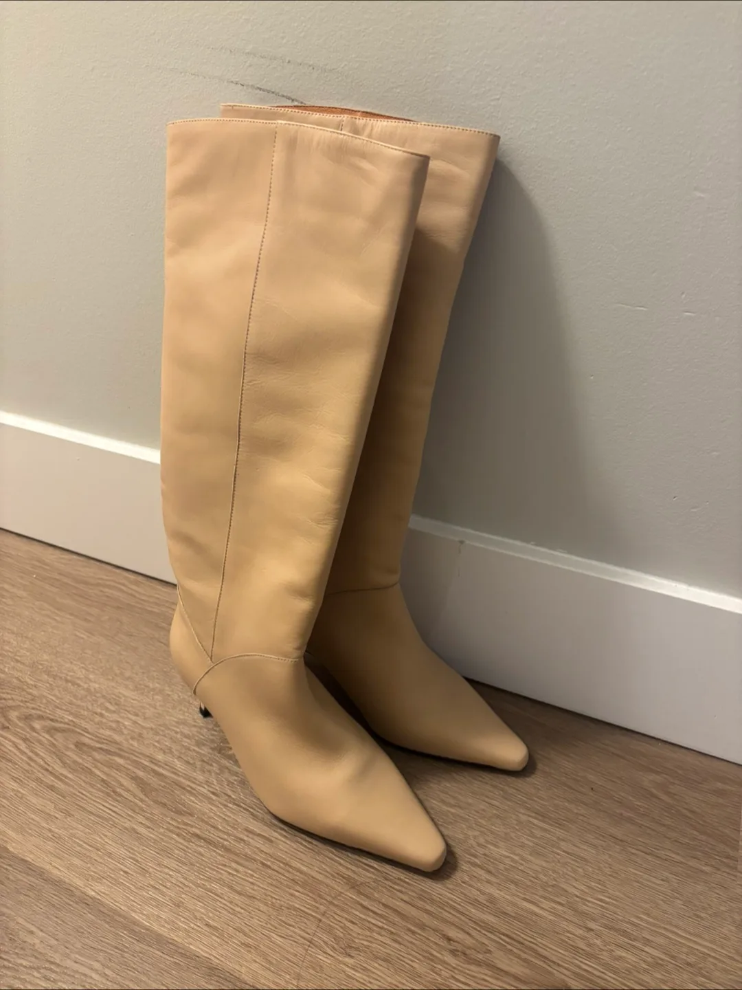 Anthropologie Light Sand Boots - Size 37 thumbnail
