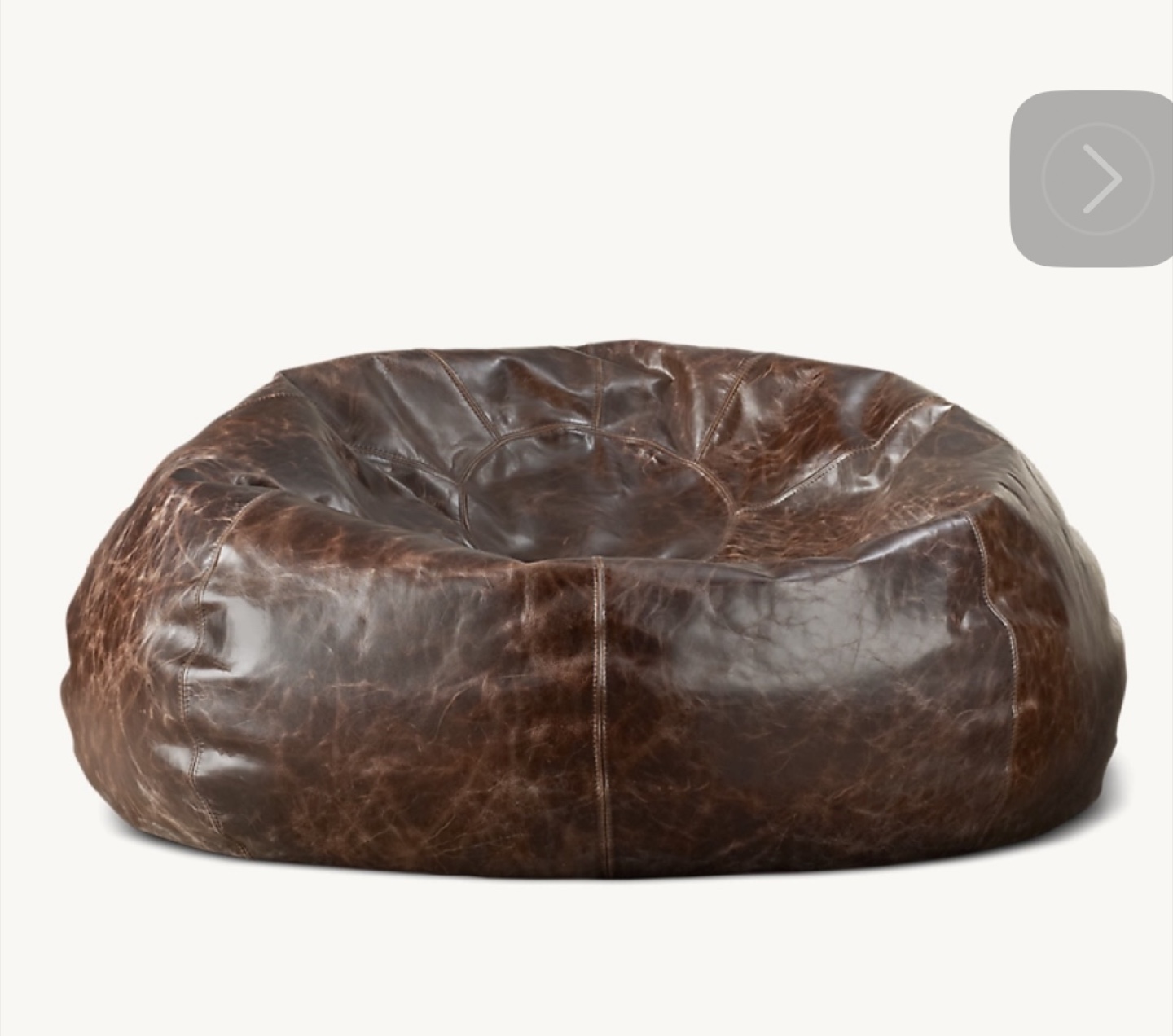 RH Leather Beanbag - photo 2