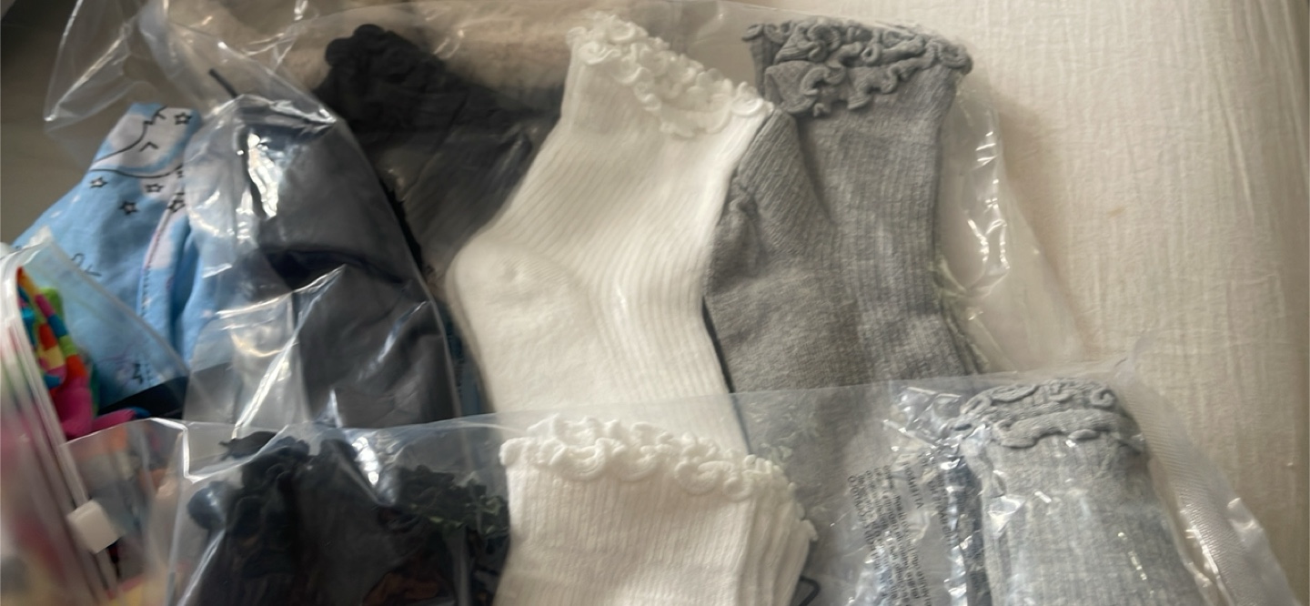 New Ruffle Socks - White, Grey, Black - photo 3