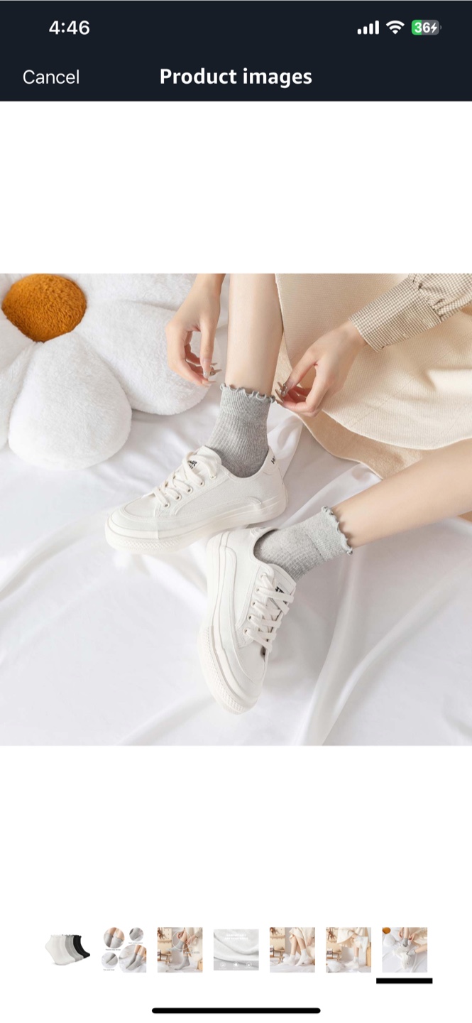 New Ruffle Socks - White, Grey, Black - photo 4