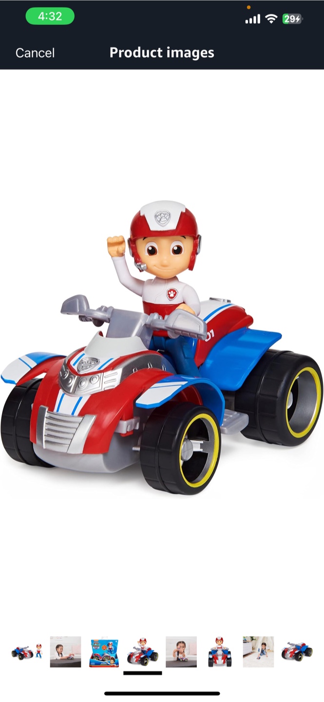 Paw Patrol Ryder ATV Rescue Racer Toy - photo 5