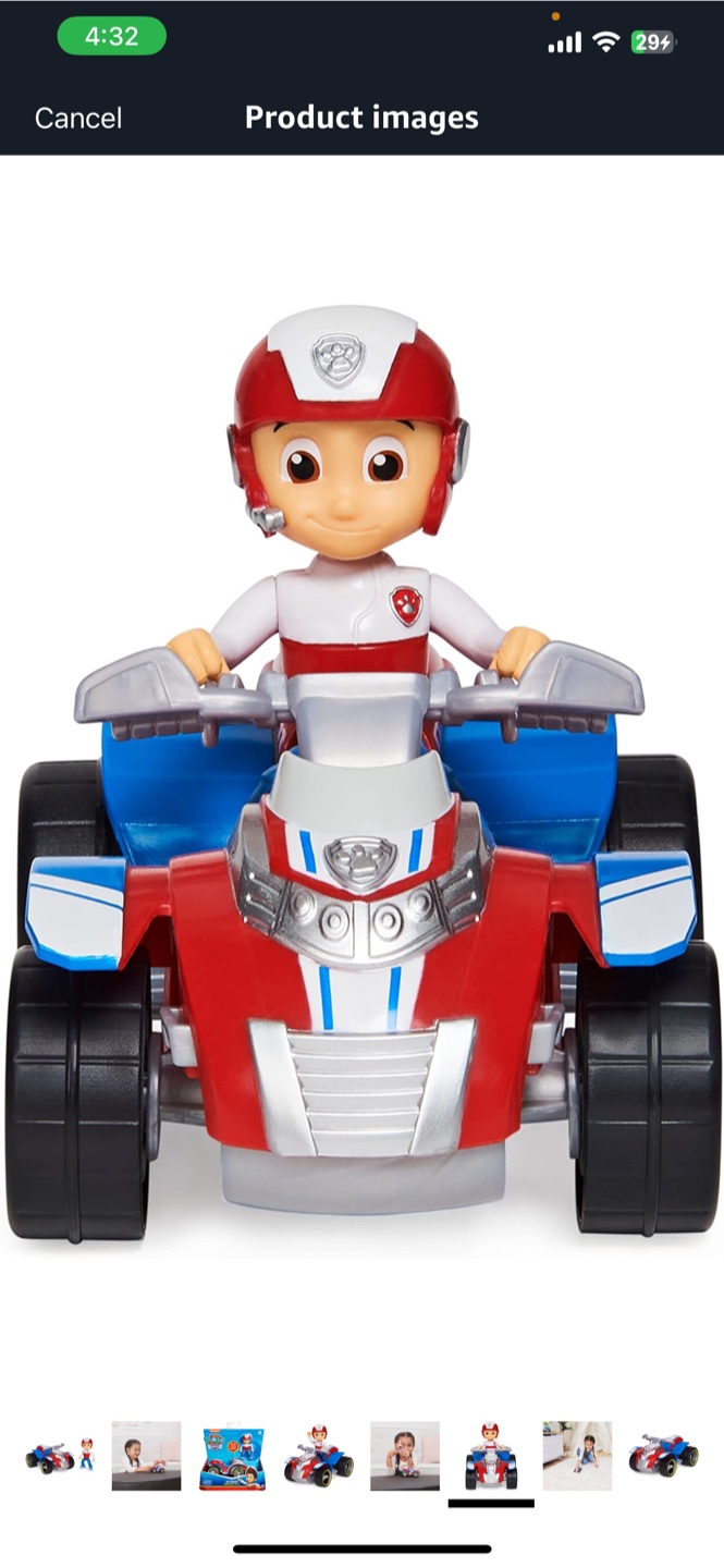 Paw Patrol Ryder ATV Rescue Racer Toy - photo 3