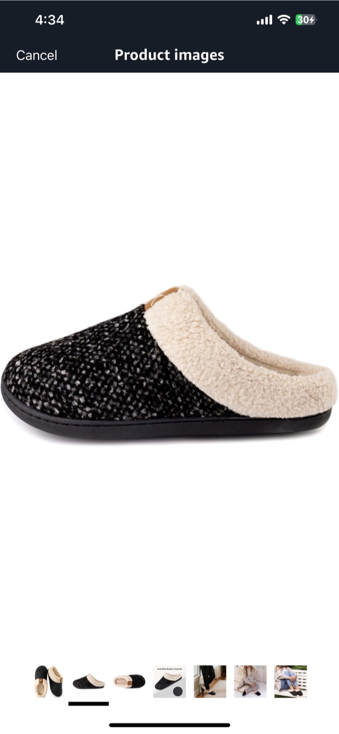 ULTRAIDEAS Fuzzy Memory Foam Slippers - photo 2