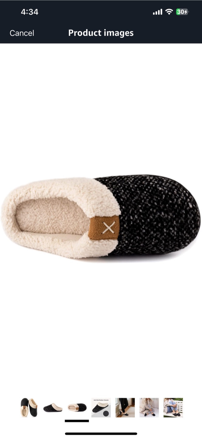 ULTRAIDEAS Fuzzy Memory Foam Slippers - photo 3