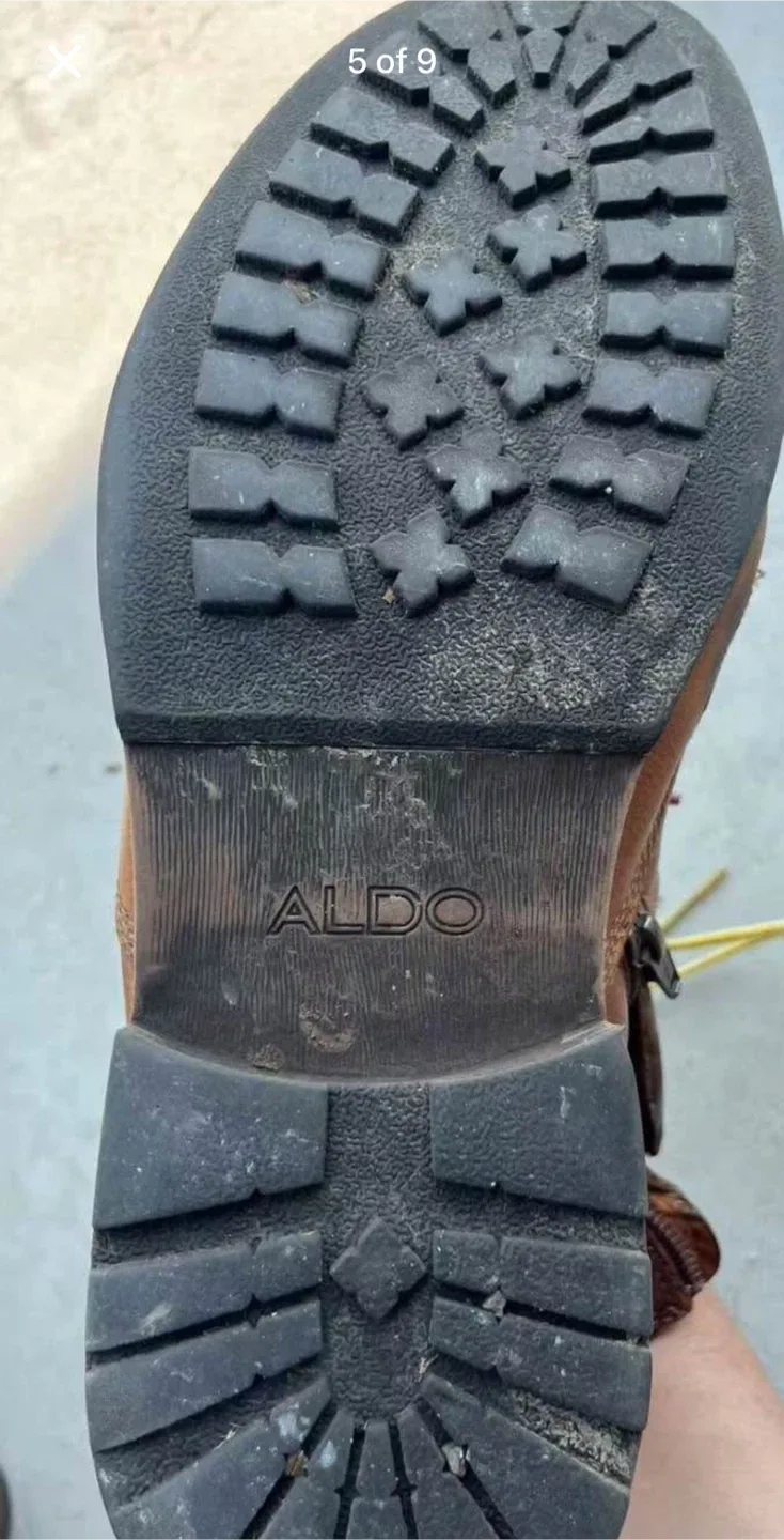 Aldo Brown Leather Boots - Size 10.5 image indicator(4)