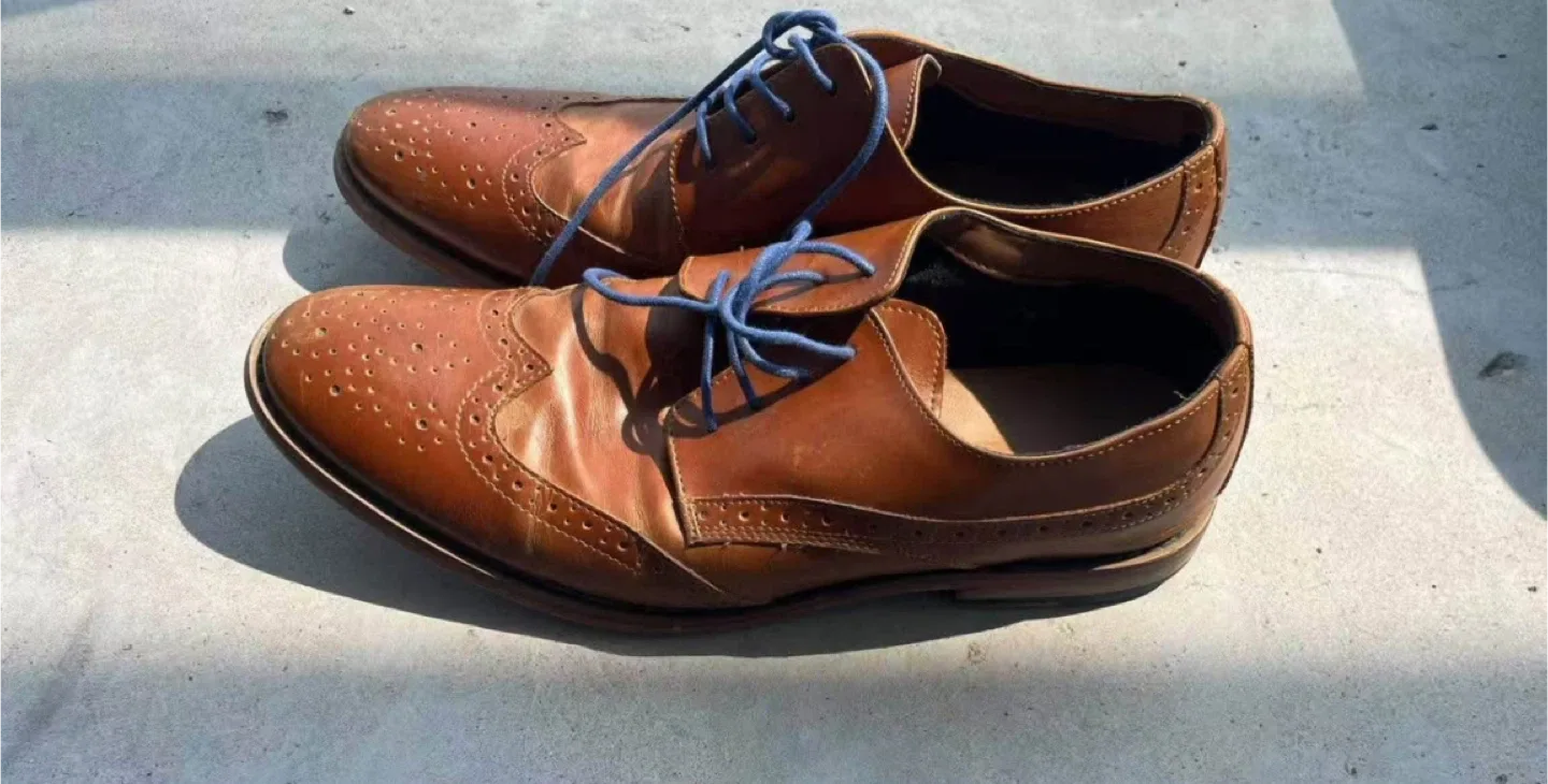 Call It Spring Men's Brown Leather Dress Shoes - Size 10.5 image indicator(2)