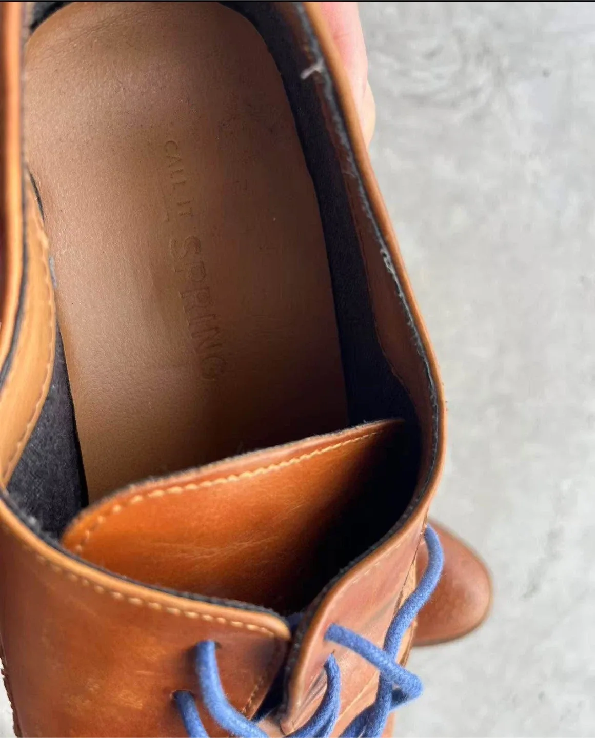 Call It Spring Men's Brown Leather Dress Shoes - Size 10.5 image indicator(3)