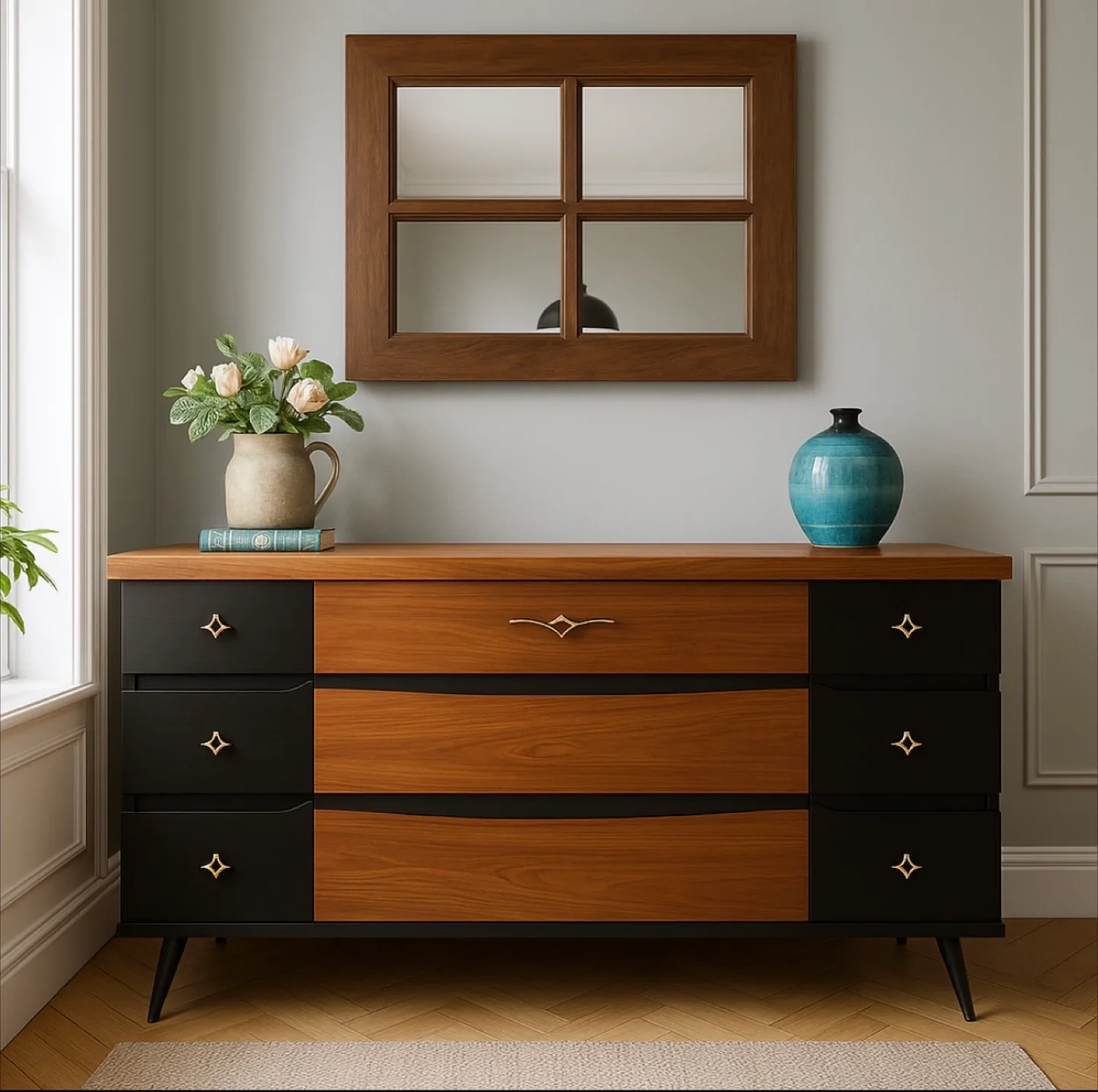 ✨ Vintage Kroehler Mid-Century Modern Dresser – ✨ thumbnail