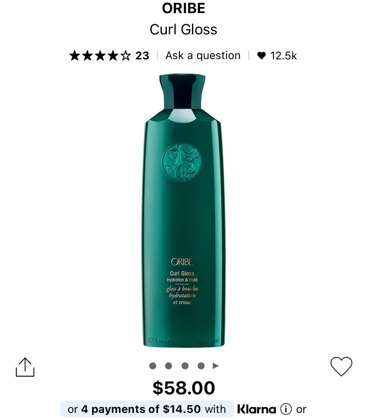 Oribe Curl Gloss – Hydration & Hold (175ml) thumbnail