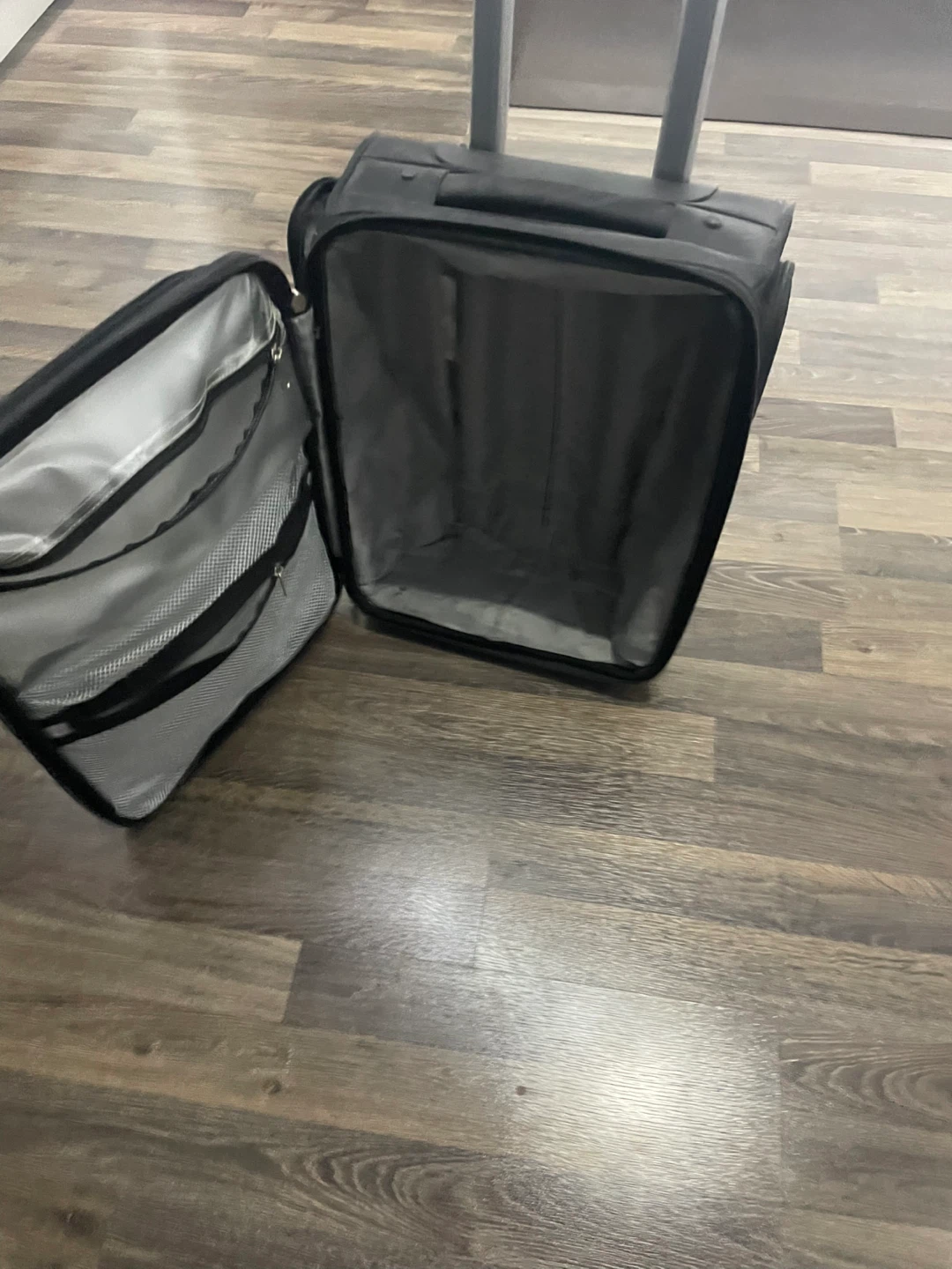 Rolling Carry-On Luggage - Black - photo 2