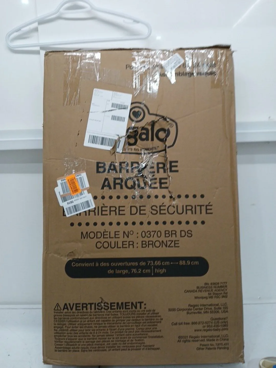 REGALO EASY STEP ARCHED DECOR SAFETY GATE image indicator(4)