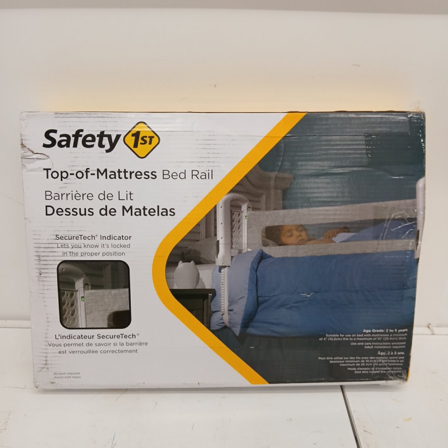 TOP OF MATRESS BED RAIL