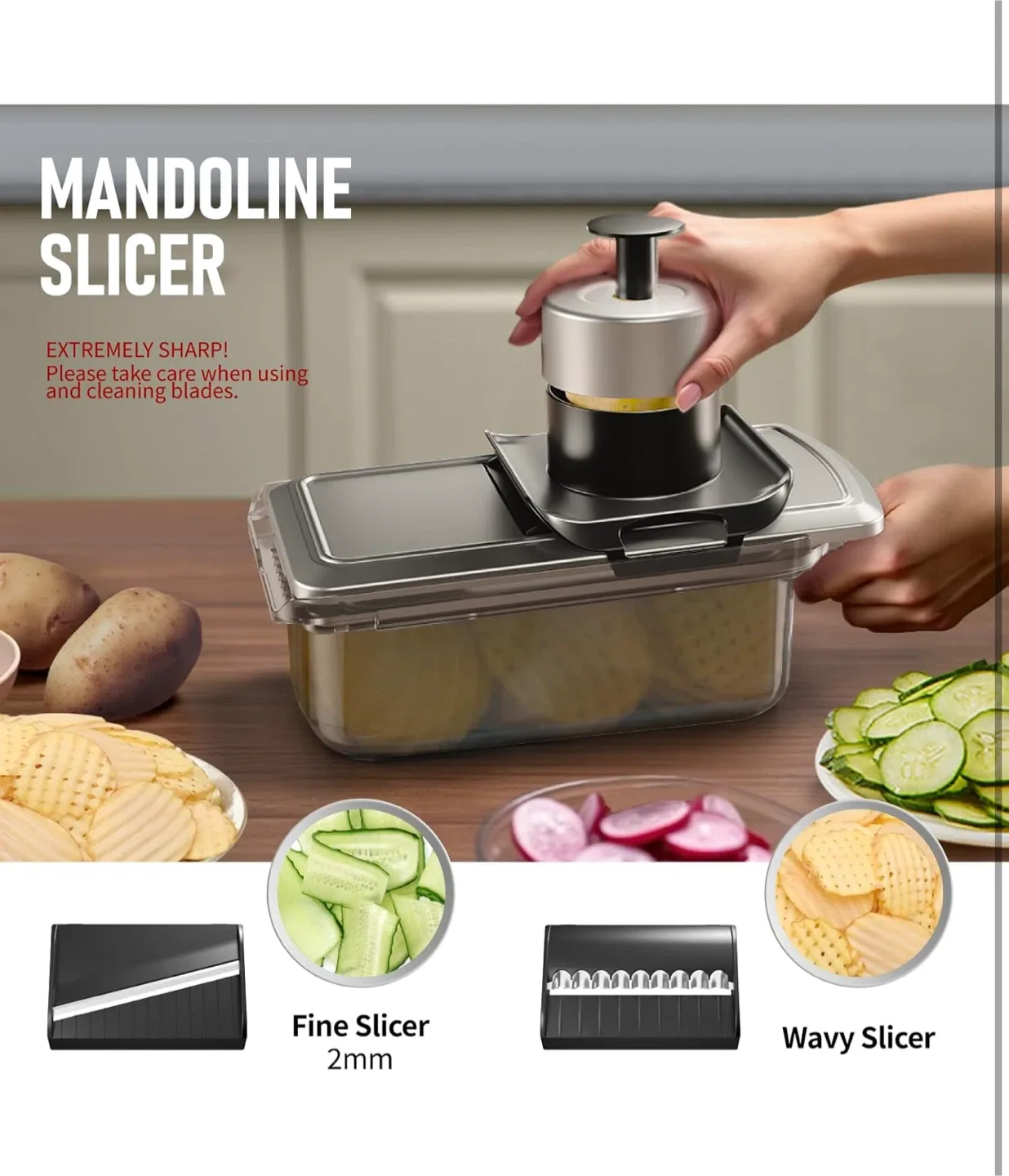 9 in 1 Stainless Steel Vegetable Chopper image indicator(4)