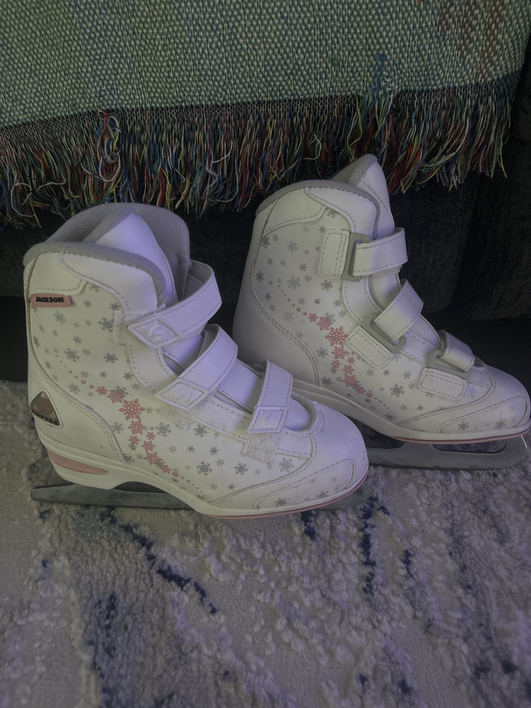 Jackson White Figure Skates - Size 13.5 Junior - photo 2