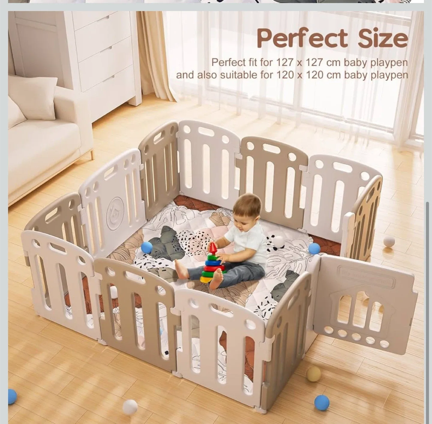 Baby Play Mat - 127x127cm image indicator(4)