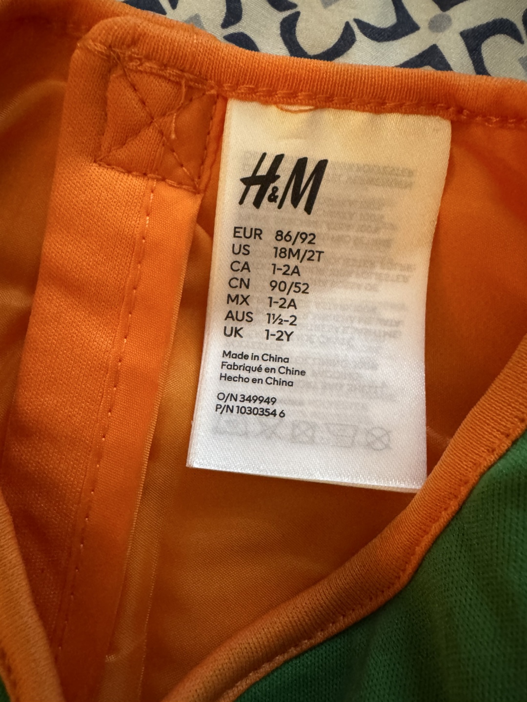 GUC H&M Pumpkin Costume - Size 18M/2T - photo 2