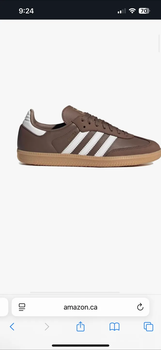 NWT Adidas Samba Earth Brown / GUM Leather Shoes image indicator(2)