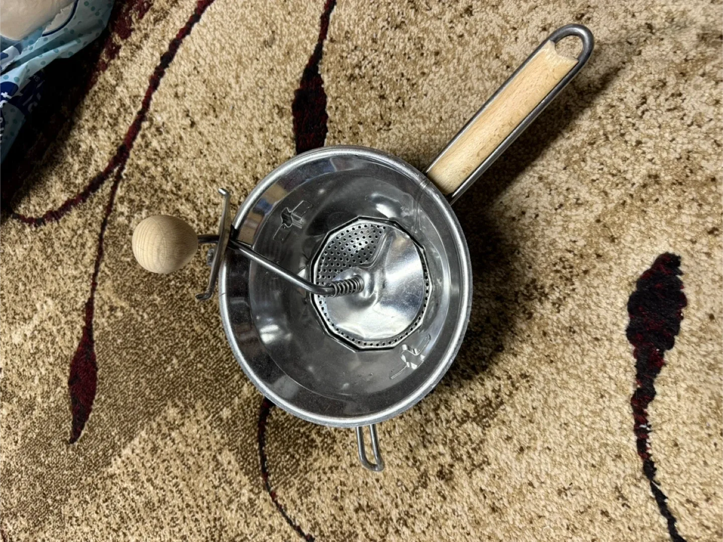 Food Mill with Wooden Handle🥕 image indicator(2)