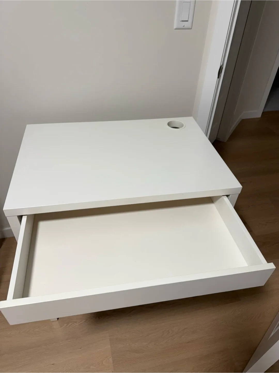 IKEA White Desk with Drawer image indicator(3)