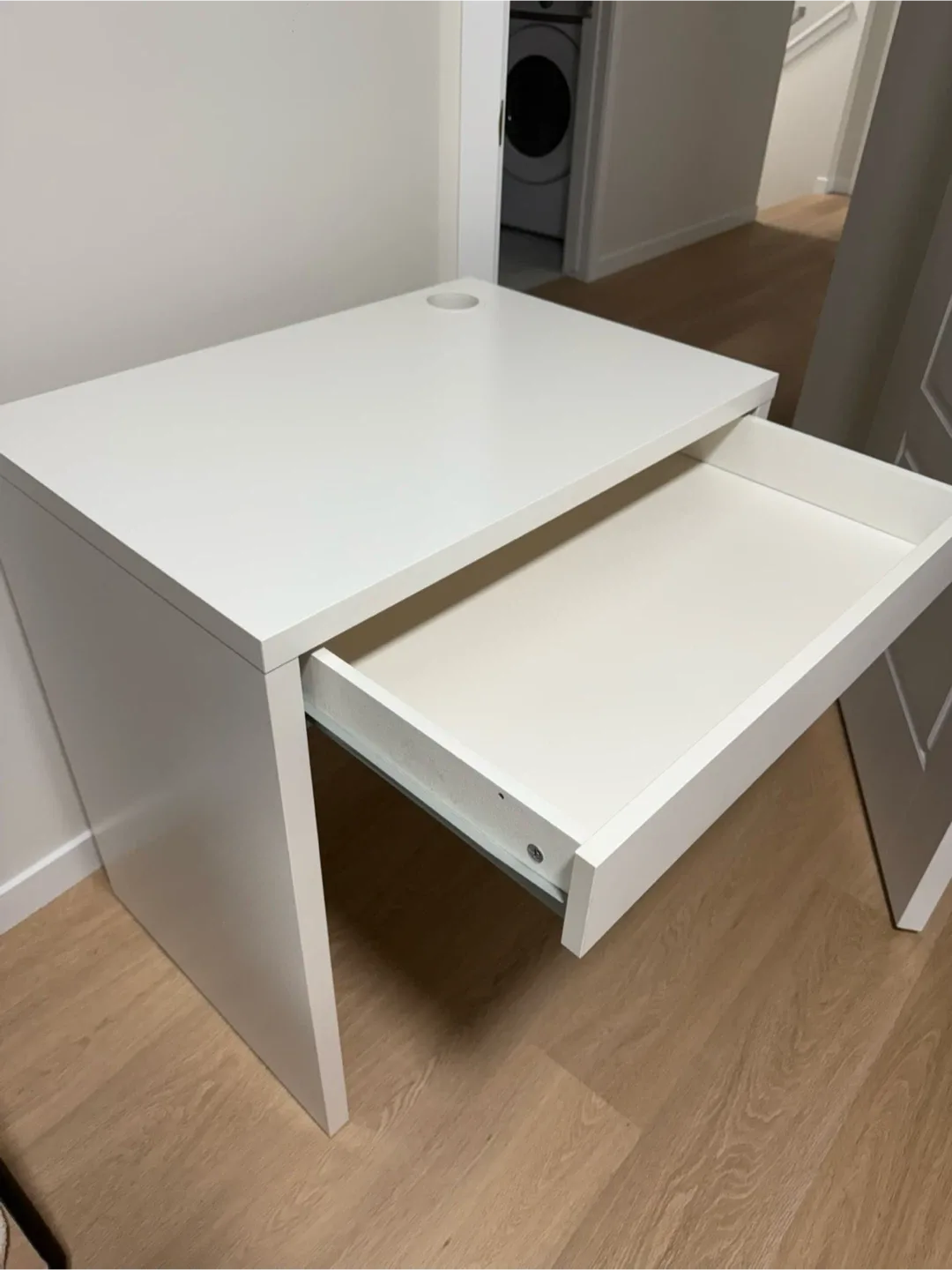 IKEA White Desk with Drawer image indicator(4)