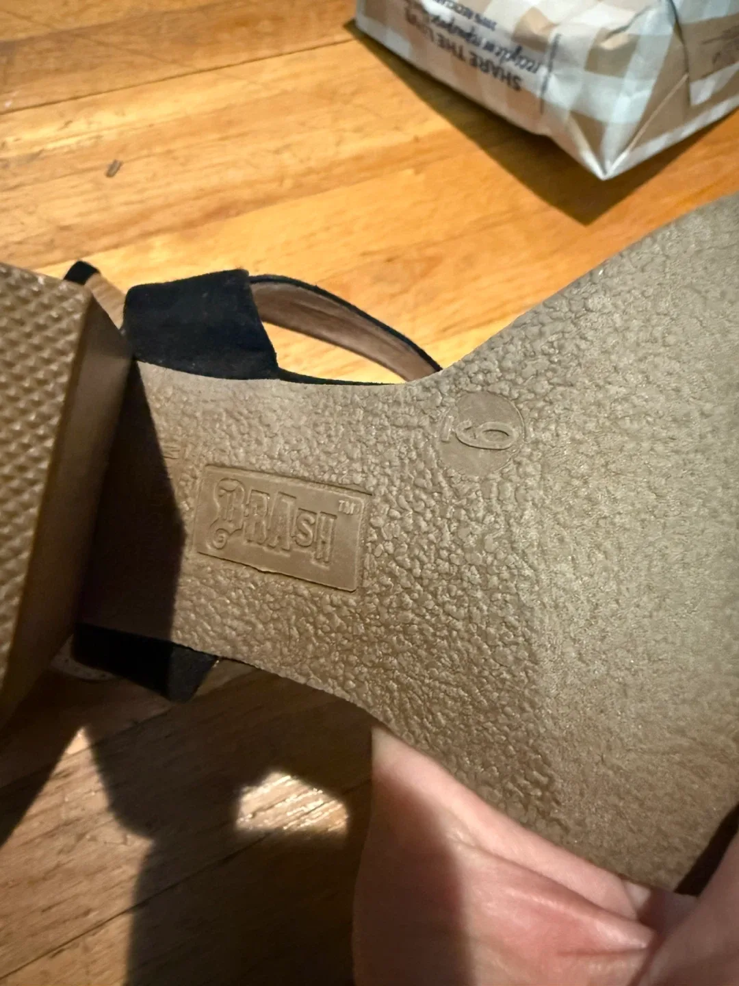 Brash Black Heeled Sandals - Size 9 image indicator(4)