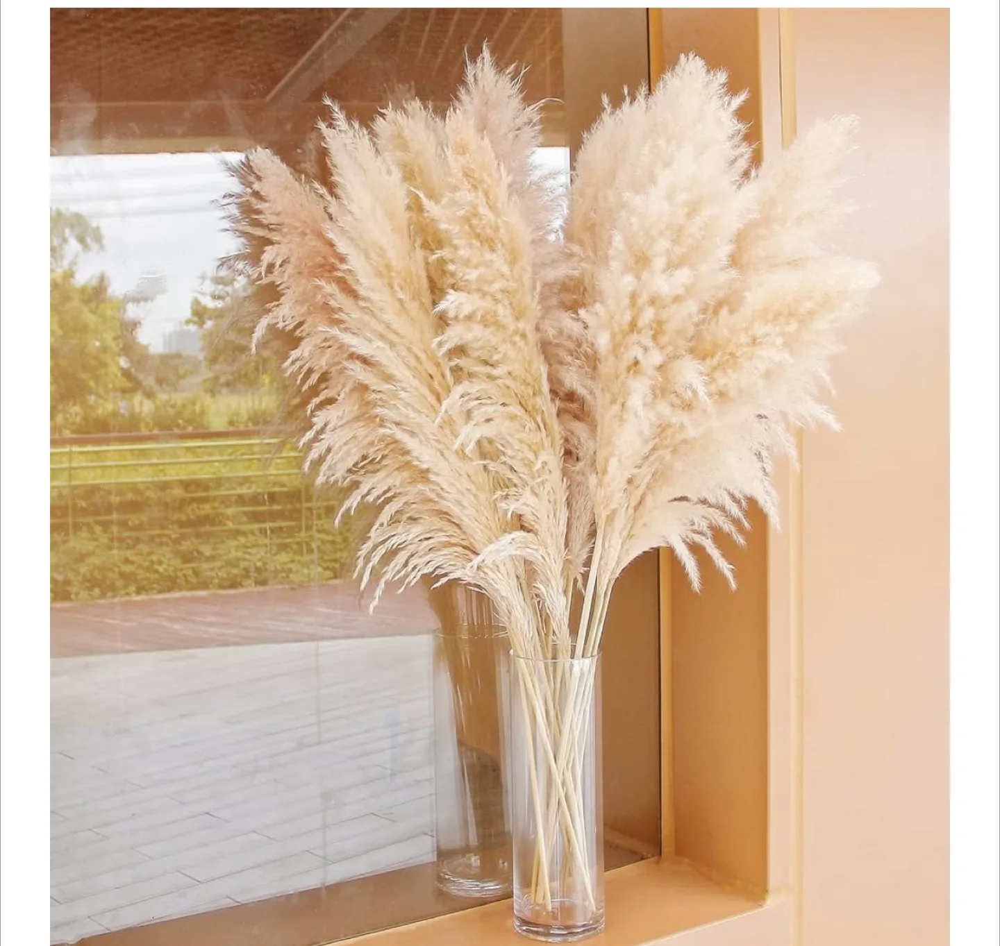 46” Natural Pampas Grass 10 stems image indicator(3)