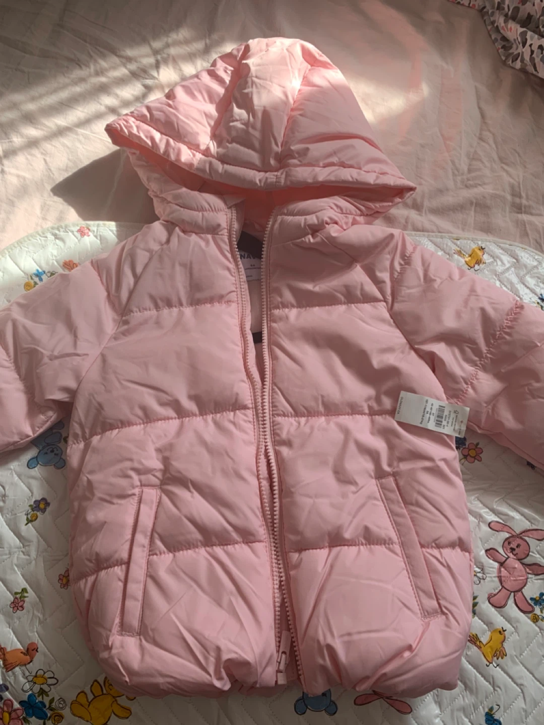 Old Navy Pink Puffer Jacket - Size 5T