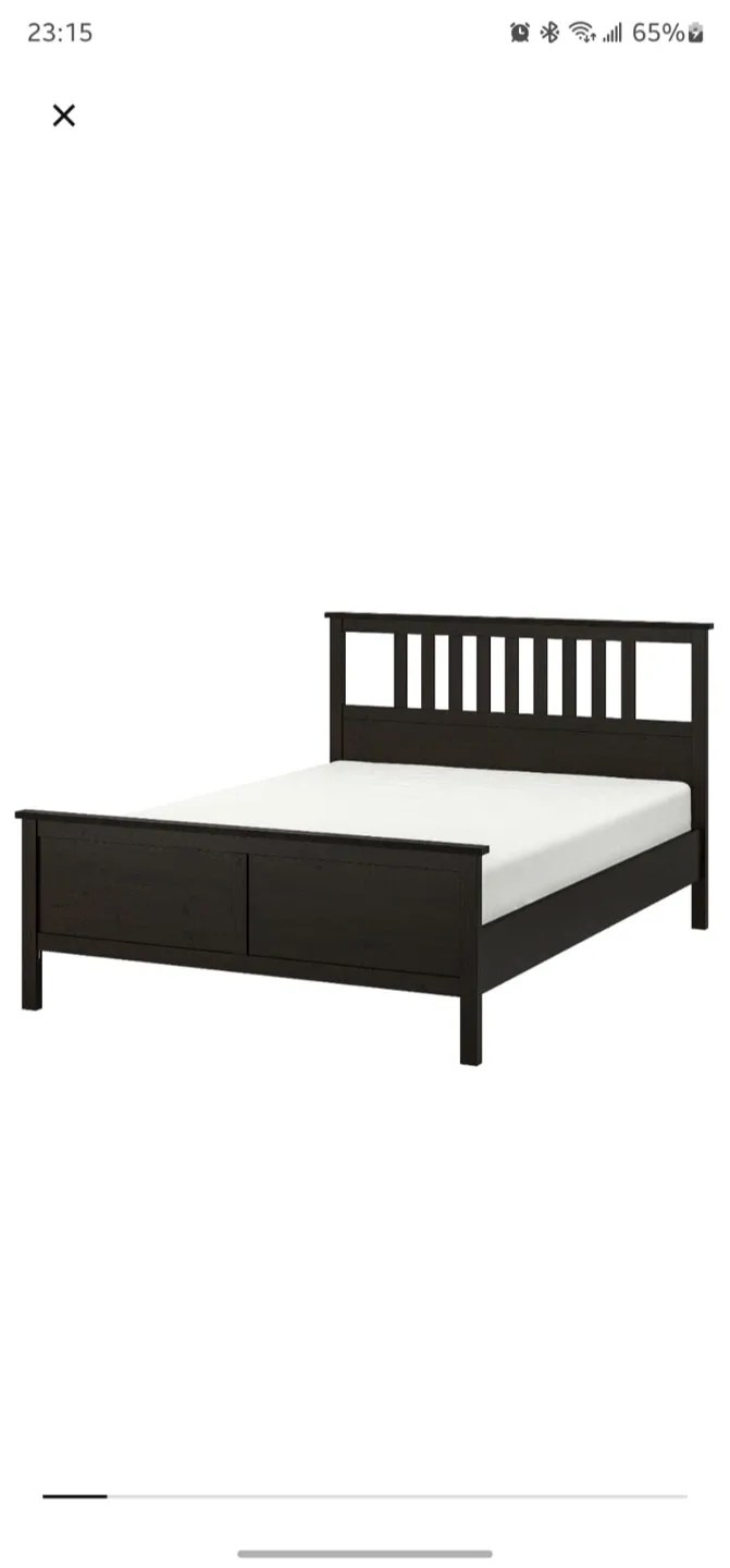 IKEA Hemnes Dark Brown King Bed Frame image indicator(2)