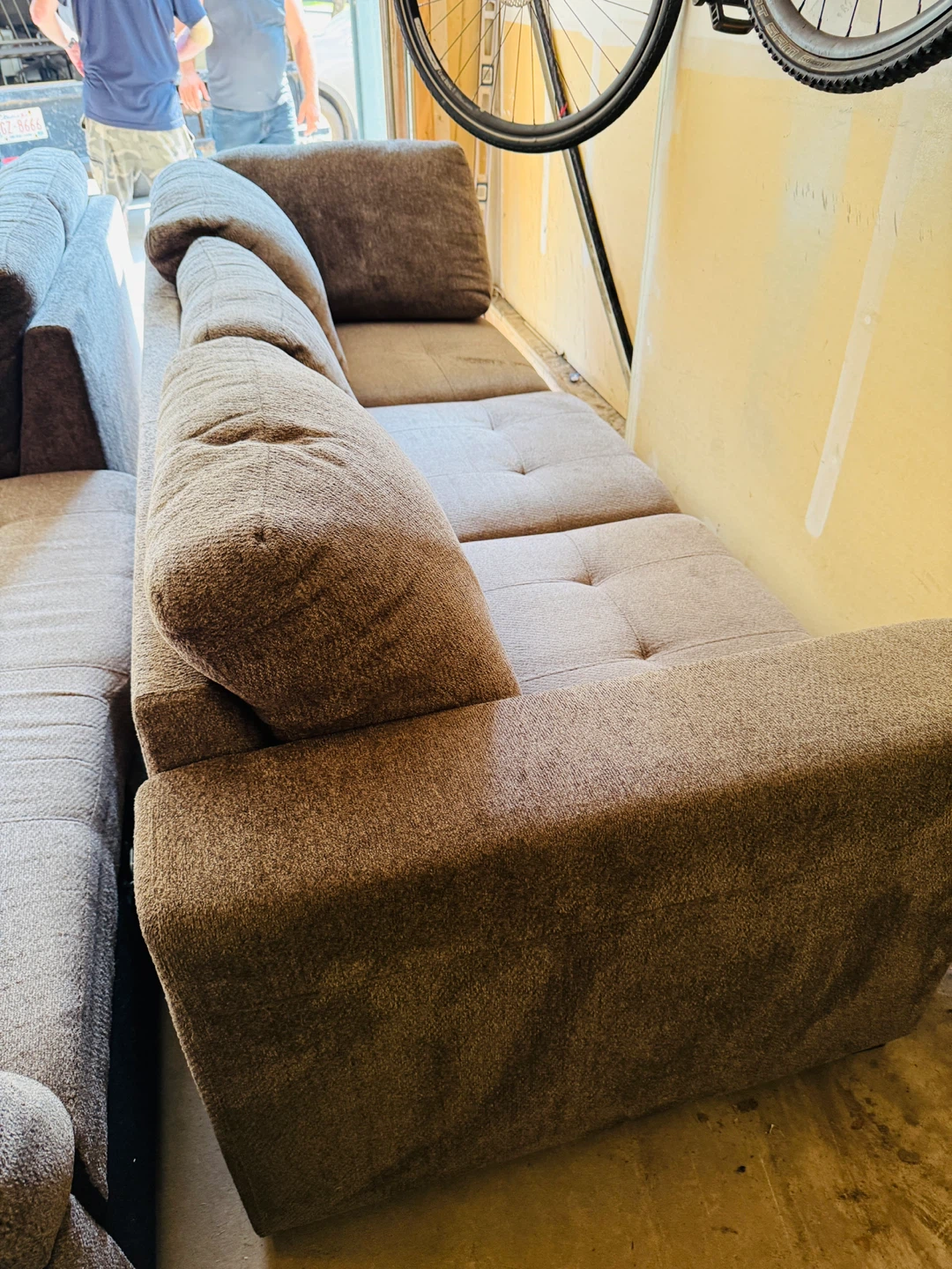 Sectional Couch with Pullout Twin Bed Smoke-Pet-Free Home - photo 3