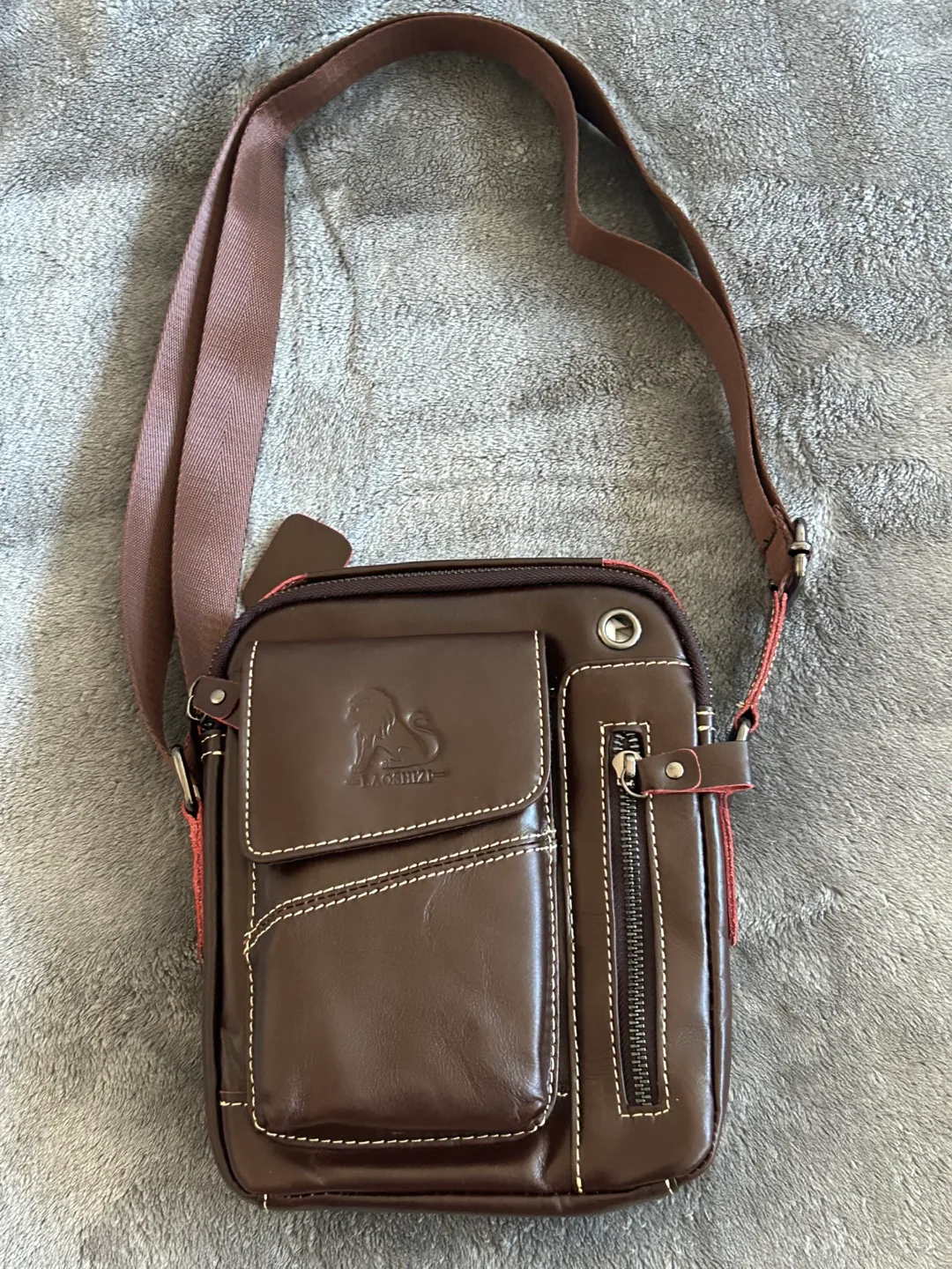 Brown Leather Crossbody Bag thumbnail