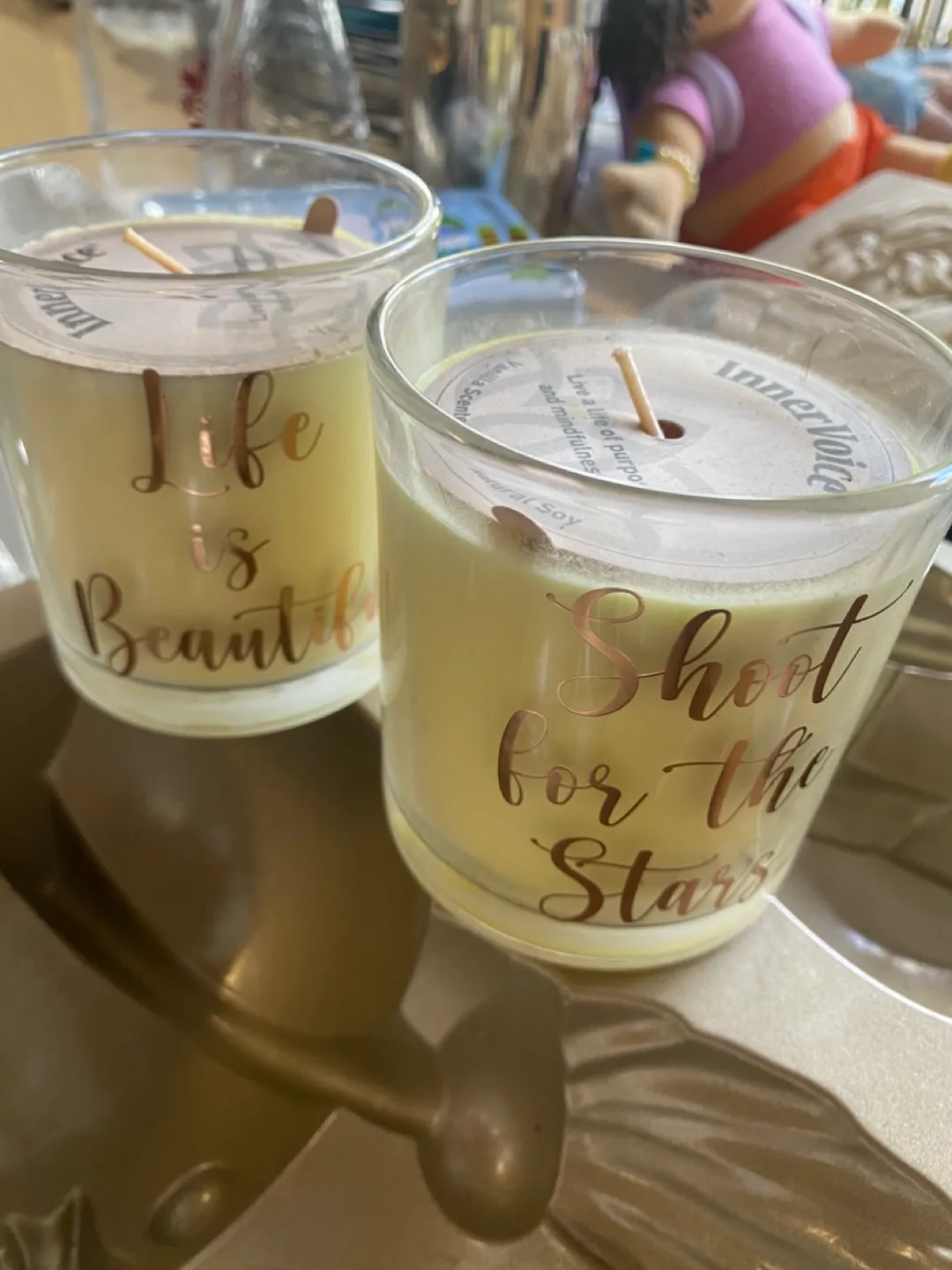 InnerVoice Candles - Life is Beautiful & Shoot for the Stars thumbnail