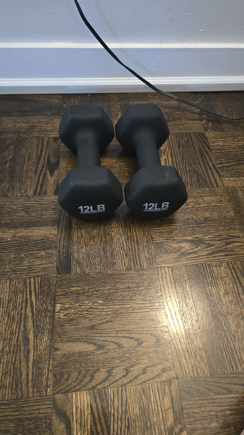 Pair of 12LB Dumbbells