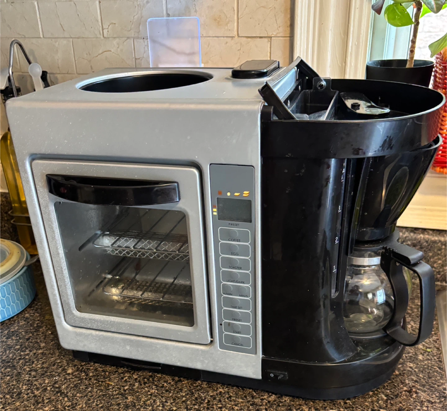Mini Kitchen … Toaster Oven + Coffee Maker + Egg Maker Combo 🥕