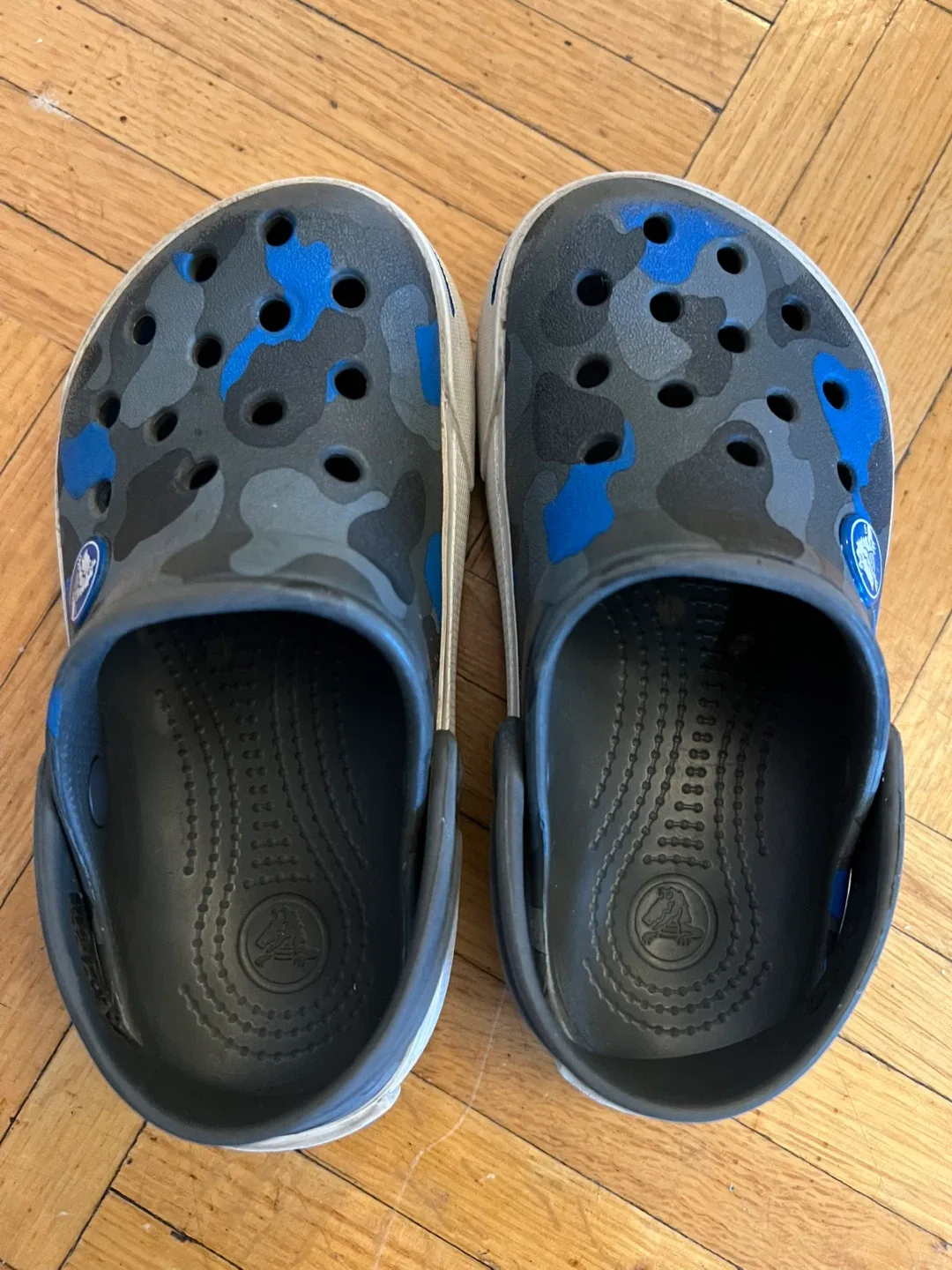 Crocs Clogs Size 8/9 Gray Camo thumbnail