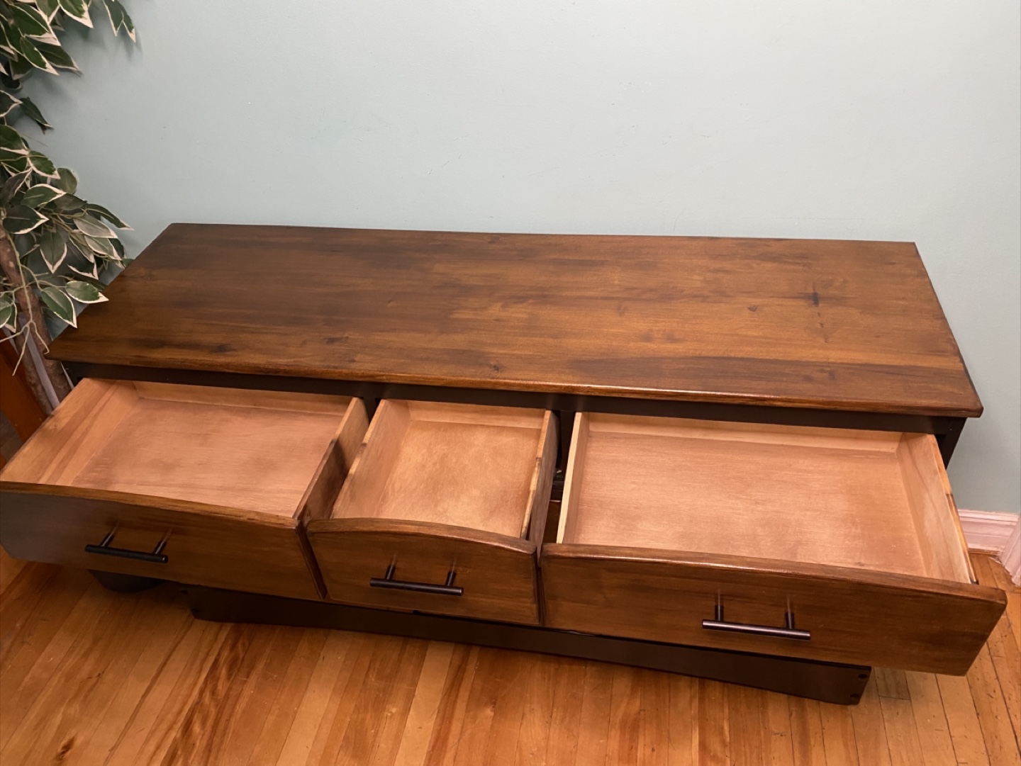 FREE DELIVERY: Refinished Long Dresser $200 (HRM) - photo 5