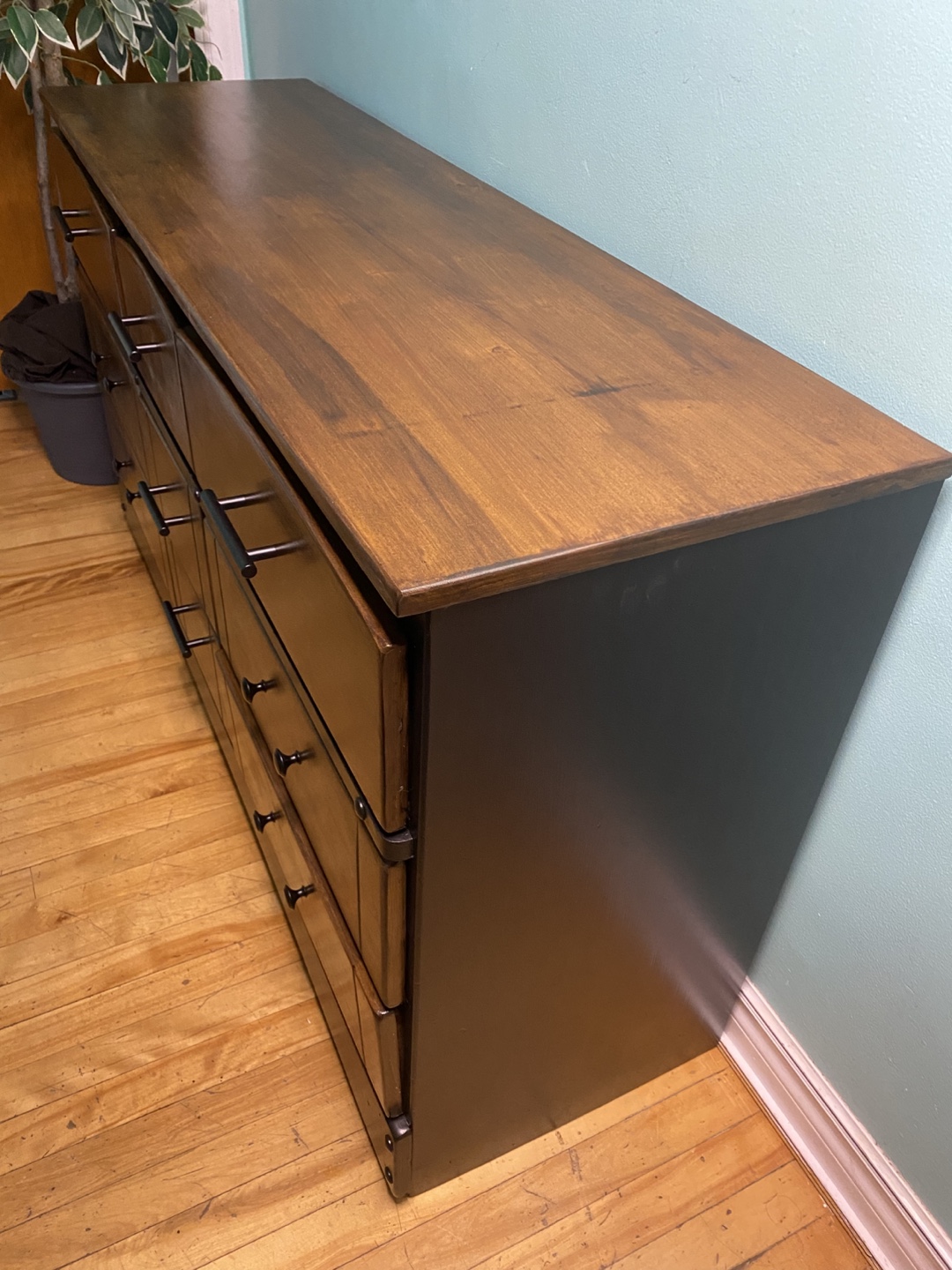 FREE DELIVERY: Refinished Long Dresser $200 (HRM) - photo 3